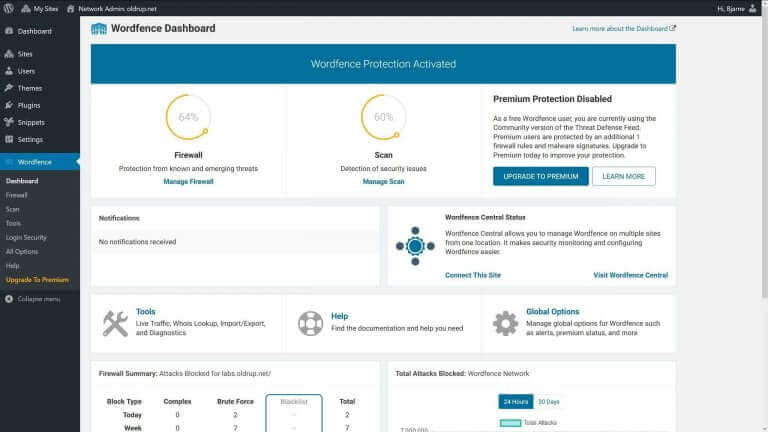 Wordfence Screenshot